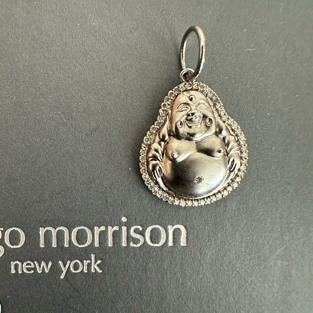 NWT Margo Morrison diamond .925 Buddha pendant. Love
